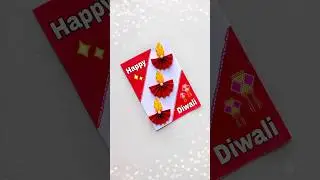 Diwali Card Making 🪔| Handmade Diwali Card | DIY Diwali Card #diwali