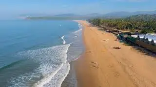 Agonda Beach, South Goa by air.