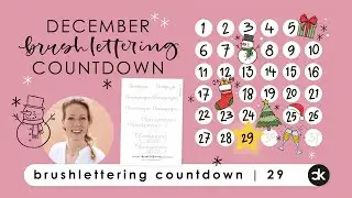 29 December Brushlettering Countdown | 29 Champagne - Pentel Sign brushpennen