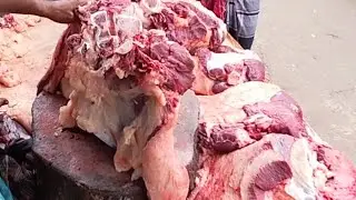 Village Amazing cutter Skills Best Biggest Market Fresh Meat cutting  Market