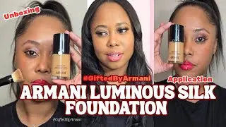 ARMANI BEAUTY LUMINOUS SILK FOUNDATION Unboxing & application  @ArmaniBeauty  @Sephora 