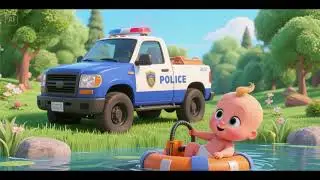 Baby Truck Dive Police Lake Rescue | Kids Songs & Nursery Rhymes