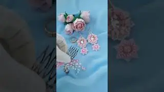 Crystal Hair Comb & Earrings / Bridal Jewelry / Bridal Accessory / свадебные украшения