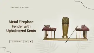 The BEST Metal Fireplace Fender with UPHOLSTERED SEATS You Will Ever See