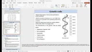 Genetic code Part 2 || Biology for Engineers (BIO 3105) || Dr. Nahid Love Mam || UIU || CSE