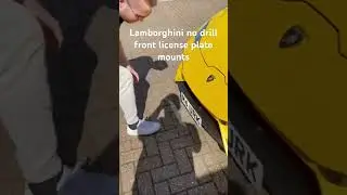 Lamborghini huracan evo with a front number plate mount, no drilling