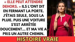 ILS M’ONT MISE À LA PORTE SOUS LA PLUIE — LE CHAUFFEUR QUI S’EST ARRÊTÉ A CHANGÉ MA VIE