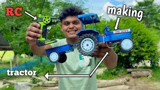 How to make  RC tractor at home || making homemade RC tractor 🚜 || normal tractor ko RC truck Kaise