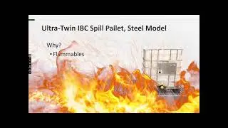 Ultra Twin IBC Spill Pallet (Steel Model) | Fire Resistant Spill Pallet!