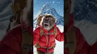 CHEEKY TRAVEL VLOG 15 🏔 #shorts #adventure #viralvideo #monkey #mounteverest