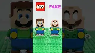 Luigi In Mario&rsquo;s Suit | LEGO vs Fake #legoluigi #luigi #legovsfake