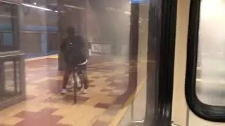 My LA Metro Route B Red line To LA Union Station Leaving Hollywood Vine Going 65 MPH On The Tunnel