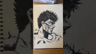 Guts drawing! #guts #beserk #drawing #draw #fypシ #shorts