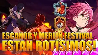 Team de Pecados Meta!! Escanor y Merlin Festival estan Rotos /  The Seven Deadly Sins: Grand Cross