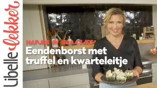 Ilses hapjes in glaasjes: eendenborst met truffelmayo en kwarteleitje