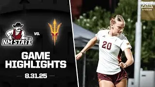 New Mexico State vs. Arizona State Highlights (8.31.25) | 2025 Big 12 Women's Soccer