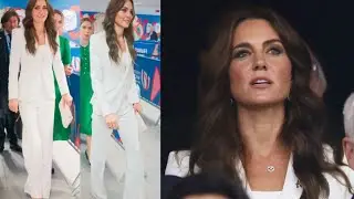 Princess Catherine Rocked A White Blazer At The Rugby World cup Match.