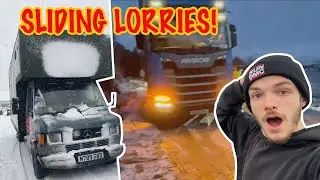 Driving Through a Scottish Snow Storm | Winter Van Life Scotland
