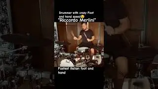 Fastest Drummer #drummer #fast #crazy #italian