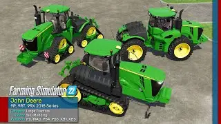 John Deere 9R, 9RT, 9RX 2019 Series - Farming Simulator 22 FS22 Mods Review 2K
