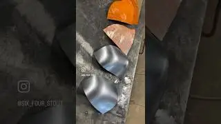 Flexible pattern to transfer information to the opposite piece when metal shaping. #metalwork