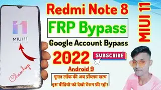 Redmi Note 8 FRP Bypass Without PC | MIUI 11 | Redmi Note 8 (M1908C3JI) Google Account Lock Bypass