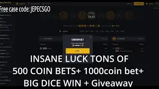 CSGO EMPIRE 500$ TO 4500$ TONS OF 500$ BETS+1000$ BET + 500COIN GIVEAWAY FOR ALL MY CODE USERS!