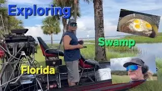 Jimmy explores Florida by Airboat for a place to cook breakfast!!