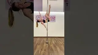 How to do Brass Monkey from Flatline Scorpio&acute;/Inside Leg Hang - Intermediate Pole Dance Tutorial