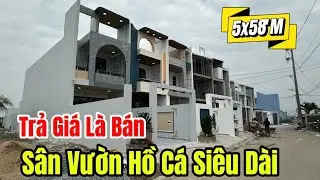 Nhà Vườn Dài 58m Cầu Tràm – Ở Nghỉ Dưỡng, Có Hồ Cá & Vườn Cây