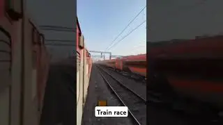 Train race Vande Bharat Vs Rajdhani Express #train_ #railway #indianrailways
