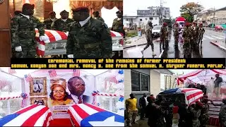Ceremonial Commercing the Removal of the Remains of Former Pres Doe & Wife from Funeral Home (2025)