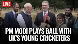 LIVE: PM Modi Meets Young Cricketers at Buckinghamshire Street Cricket Hubs