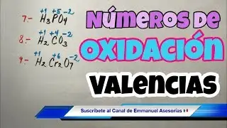 Números de OXIDACIÓN y VALENCIA Química (paso a paso)