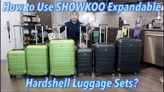 Как использовать наборы жестких чемоданов SHOWKOO с возможностью расширения?