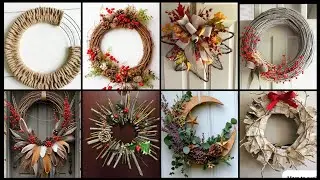 🌲Natural Twig Wreath Collection 🍂 | Cozy Rustic Handmade Home D&eacute;cor Ideas🎄