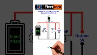 Turn Any Voltage into Stable 5V! ⚡ Simple 7805 Regulator Circuit