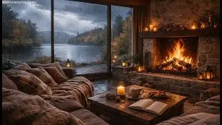 Relaxing Cabin Sounds &ndash; Rain & Fireplace Ambience for Reading, Sleep, and Calm (2 Hours)