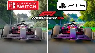 F1 Manager 2024 PS5 vs Nintendo Switch Graphics Comparison