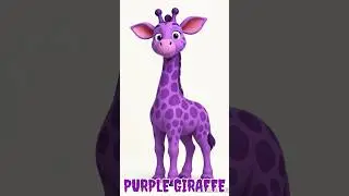 Песня ABC &laquo;Красочные животные сафари&raquo; 🎨🦒🦛🦌 G &mdash; жираф, H &mdash; бегемот, I &mdash; импала | Забавные звуки жи...