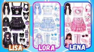 Pick your vibe! Lisa💖 Lora💫 or Lena🎀|| Aesthetic challenge  # fashionfun #lisa #lena #lisaorlena 