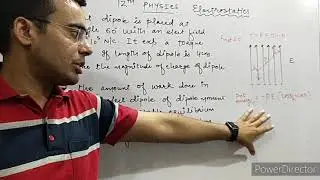Torque and Potential energy of Electric Dipole problems (Electrostatics) lect-14 by Sunil Yadav