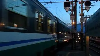 E656 284 al tramonto parte da Bolzano con Exp.925 per Lecce