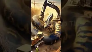 Found a python wrapped tightly around my excavator | Elep This  #youtubeshorts #shorts #animals