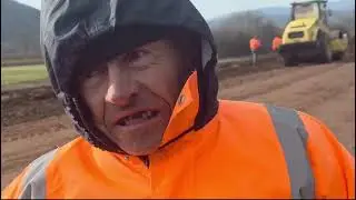 Joca, radnik Han puta, rekonstrukcija pruge, Pirot, 22.01.2026.