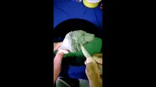 Bear head sculpture tutorial | Bear head | Animals sculpture #shorts