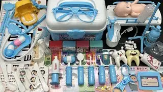 21 Minutes Satisfying with Unboxing Cute Blue Doctor Set (LOTS OF PIECES!) | ASMR (no music)