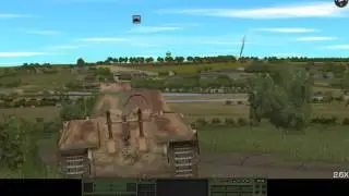 Combat Mission Red Thunder -- Panzer V's, synchronized killing at 2000 meters