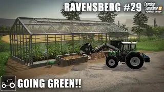 Building A Greenhouse  & Making Silage Bales - Ravensberg #29 Farming Simulator 19 Timelapse