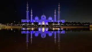 The Sheikh Zayed Grand Mosque, Abu Dhabi, with beautiful Azan in the background